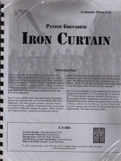 Panzer Grenadier: Iron Curtain by Avalanche Press, Ltd.